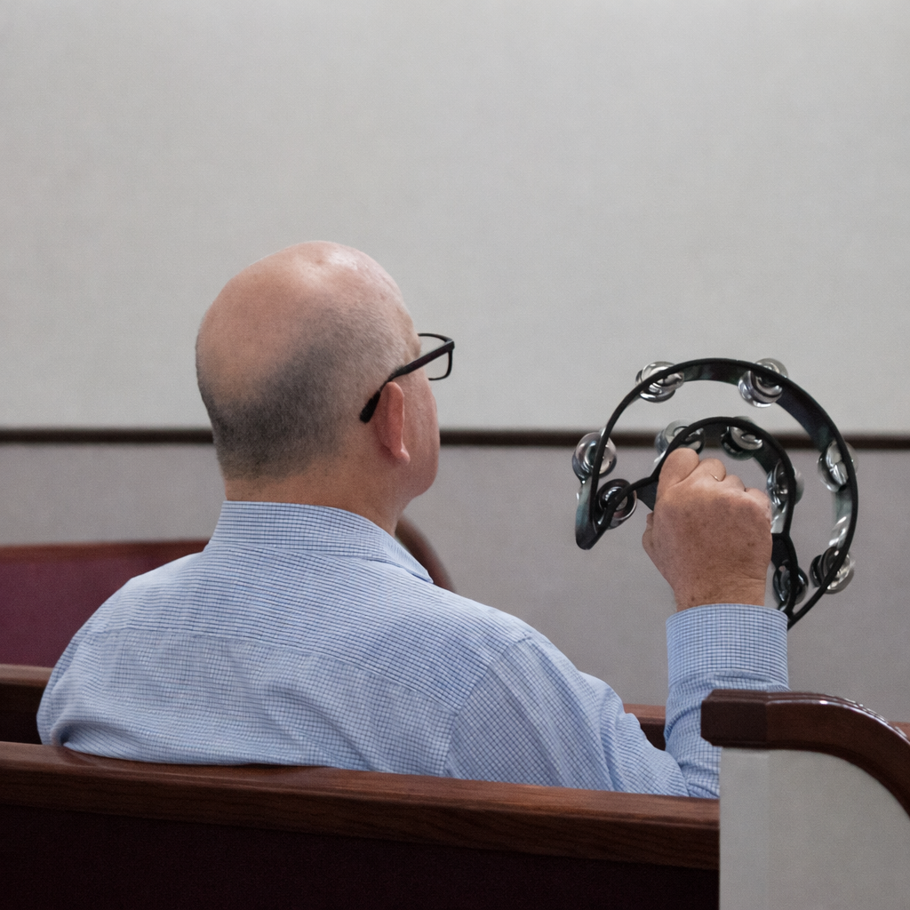 Tambourine in worship